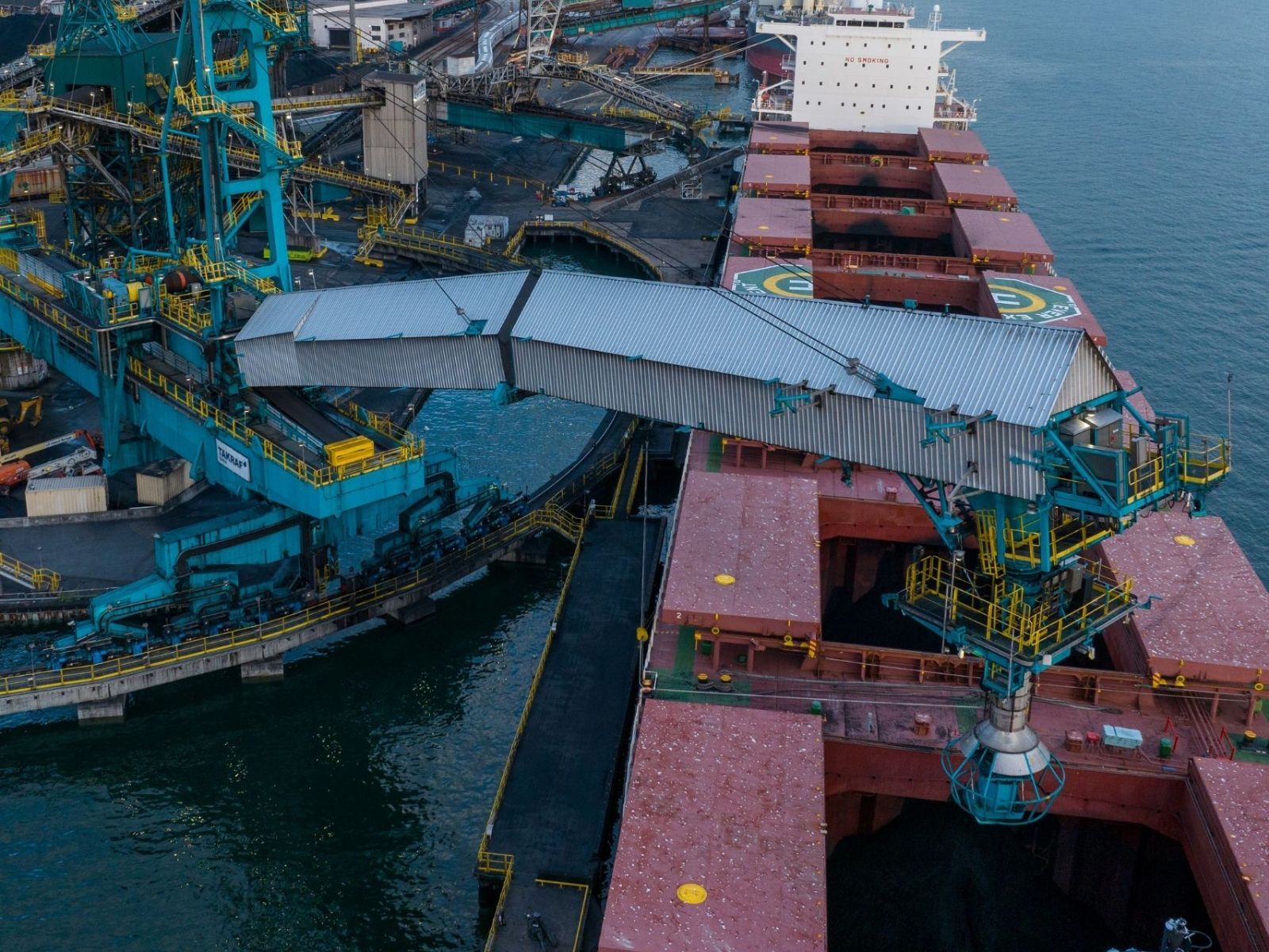 Aerial View Neptune Terminals North Vancouver