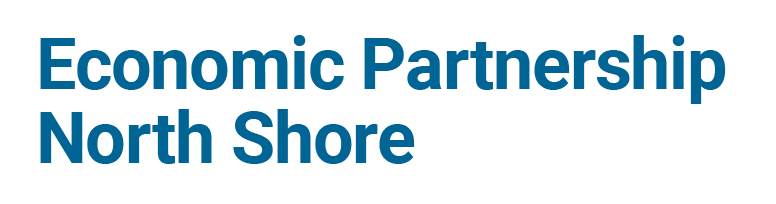 Wordmark Economic Partnership North Shore Updated kerning